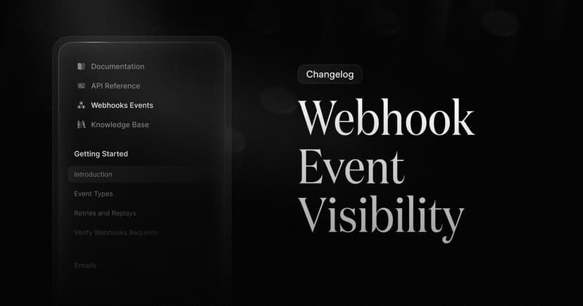 Webhook Event Visibility